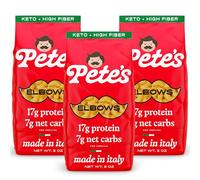 Pete'S Pasta - 3 Pack Elbow Pasta Noodles 8oz 7g Low Carb Pasta 17g High Protein Pasta, Authentic Italian Keto Noodles