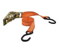 Petex 43192735 Ratchet Tie Down Strap 2-Piece 5 m 25 mm S-Hook 350/700 daN Orange