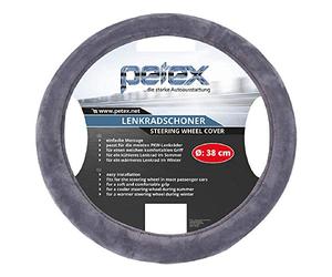 PETEX 433110803 Steering Wheel Protector Wrap Diameter 38 cm TPE Ring Design 1108 Silver M, Steering Wheel Accessories