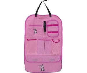 Petex 44150122 41 x 64 cm Back Seat Organiser with Logo Pink