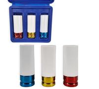 Petex 44720200 Socket Set, 3-Pieces, 17/19/21 mm