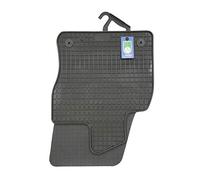 PETEX 61810 Floor Mat Set Rubber Mats Front and Rear Black