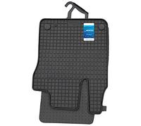 Petex 71310 Floor Mat Set Rubber Mats Front and Rear Black