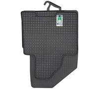 Petex 97110 Floor Mat Set Rubber Mats Front and Rear Black