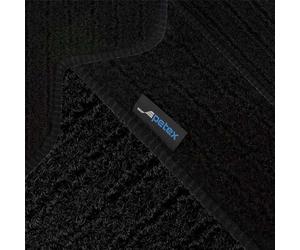 PETEX Car Floor Mats Fit for Audi A6 e-tron from 09/2024, Car Mat Set in Velour - Jona Black, 4-Piece