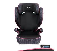 PETEX Car Seat with ISOFIX Basic Plus i-Size Standard According to ECE R129 for Children from Approx. 100 - 150 cm, Height-Adjustable Child Car Seat in Pink, Pack of 1