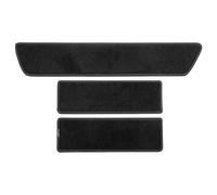 PETEX Entry Mats Running Boards for VW T5 from 05/2003-12/2015 / T6/T6.1 from 06/2015-12/2024 - Multivan California Coast Ocean Caravelle Transporter (1 sliding door), in black, 3-piece floor mat set