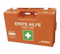 Petex First Aid Case Orange DIN 13169 Moisture-Proof Compact