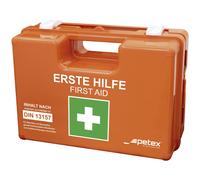 Petex First Aid Kit DIN 13157 Orange Compact with Wall Bracket 43924135