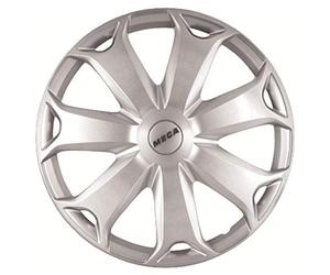 Petex Mega RB538416 Wheel Trims 16 Inch Double-Lacquered Nylon in Box Silver - Set of 4
