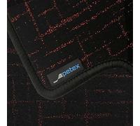 PETEX Modern car mat, premium fit, rear, red, 1 piece