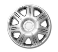 Petex Opus RB530115 Decorative Hubcap 15 Inches One Layer of Paint ABS Plastic Silver - Car Wheel Trims (Set of 4)