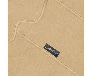 PETEX Planet Car Mat Premium Fit Front and Rear Beige 4 Pieces