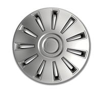 Petex RB52841 Mythos : Nylon in Box, Silver - Car Wheel Trims (Set of 4)