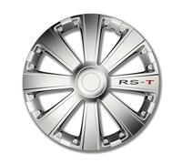 Petex RS-T RB534114 Wheel Trims 14 Inch Double-Lacquered ABS Plastic in Box Silver - Set of 4