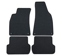 PETEX Rubber Mats for Tiguan Allspace from 11/2017 Front and 1st Row of Seats, Black, 4-Piece Set