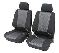 PETEX Universal Car Seat Covers Corsica for Front, Airbag Suitable with Tear Seam and Certified, Front Seat Set 6-Piece Eco Class Sab 1, Grey