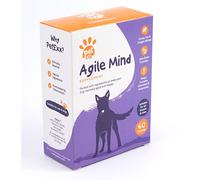 PetExx Agile Mind - senior senile cat and dog supplement with Omega 3, CoQ10, Gingko Biloba, Vitamin B6 Vitamin B12 Vitamin D3 & Vitamin E - UK manufactured