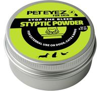 PetEyez Styptic Powder for Dogs, Cats & Birds (2 oz) - Fast-Acting Blood Clotting & Bleed Stop Powder for Pet Nail Trims, Clipping & Cuts - Easy-Use Wide Mouth DIP Can - First Aid Grooming Essential