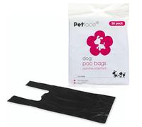 Petface Dog Poop Bags – Tie Handle – Jasmine Scented, Clear – Pack of 50