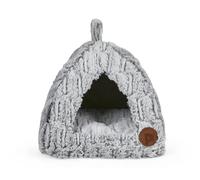 Petface Bamboo Plush Igloo Cat Bed 47018 Cosy Pet Hideaway 40D x 40W x 35H cm