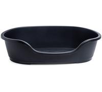 Petface Plastic Dog Bed, Black, 70 cm (Small)