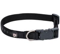 Petface Tonal Dots Print Dog Collar, Small, Black