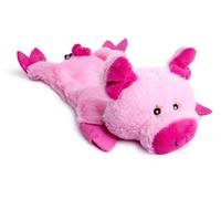 Petface Buddies Crinkle Flat Pig Dog Toy - 21.5 x 35 x 9.5cm