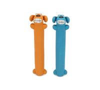 Petface Buddies Latex Loofah Blue and Orange Dog Toy