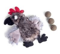 Petface Refillable Catnip Plush Cockerel Cat Toy, Soft Catnip Toy for Safe Stimulation for Pet Playtime
