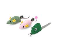 Petface Catkins Three Kind Mice Plush Cat Toys 3s