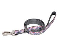 Petface Check Pattern Dog Lead, Medium, Cream