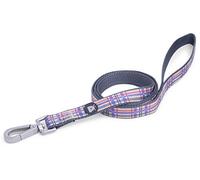 Petface Check Pattern Dog Lead, Small, Cream