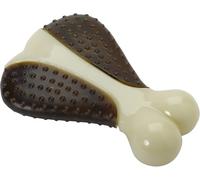 Petface Chicken Drummer Dog Treat & Toy Combo | Veggie-Flavoured Chew, Durable Nylon Toy, Encourages Positive Chewing, Suitable for Dogs Over 4 Months