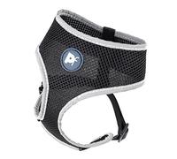 Petface Dog Harness Reflective Comfort, Adjustable, Secure Clip, Black, One Size