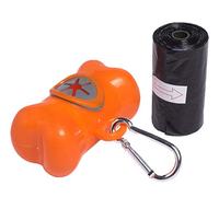 Petface Dog Poop Bag Dispenser with Snap Clip Attachment, 20 Poop Bags Included