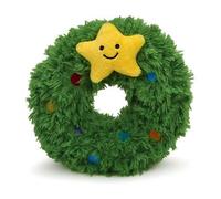 Petface Remy Wreath Plush Christmas Dog Toy with Built-In Squeaker