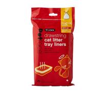 Petface Drawstring Cat Litter Tray Liners Medium Size Heavy Duty Leak Resistant Pack Of 10 Easy Disposal