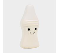 Petface Latex Dog Toy – Ernie the Milk Bottle – Retro, White – One Size