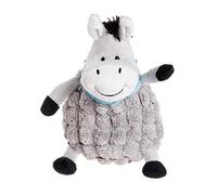 Petface Farmyard Buddies Dumpy Donkey Plush Dog Toy, Grey | Soft & Cuddly, Built-In Squeaker, Designed for Interactive Play