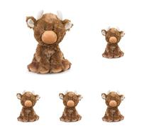 Petface Farmyard Buddies Hetty the Highland Cow Plush Dog Toy (Pack of 5)