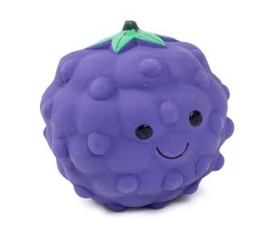 Petface Foodie Faces Latex Blackberry Dog Toy - Large - 9.5cm x 9.5cm
