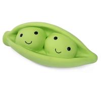 Petface Foodie Faces Latex Pea Pod Dog Toy - Large - 18 x 8 x 8cm
