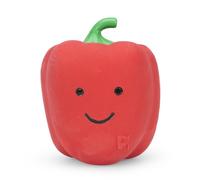 Petface Foodie Faces Red Pepper Latex Dog Toy with Built-In Squeaker, Durable Fetch Toy, Small (Pack of 1)