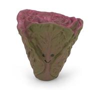 Petface Foodie Faces Red Lettuce Latex Dog Toy with Built-In Squeaker, Durable Fetch Toy, Small (Pack of 1)