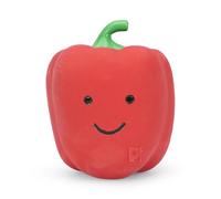 Petface Foodie Faces Red Pepper Latex Dog Toy with Built-In Squeaker, Durable Fetch Toy, Small (Pack of 1)