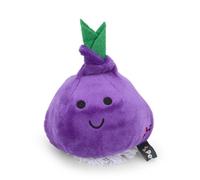 Petface Foodie Faces Reggie Red Onion Plush Dog Toy with Built-In Squeaker (Pack of 1)