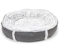 Petface Grey Felt Donut Dog & Cat Bed, 48 cm (Pack of 1)