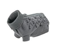 Petface Grey Knitted Dog Sweater, Small (30cm - 35cm)