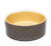 Petface Grey Spots Ceramic Bowl, 15 Cm